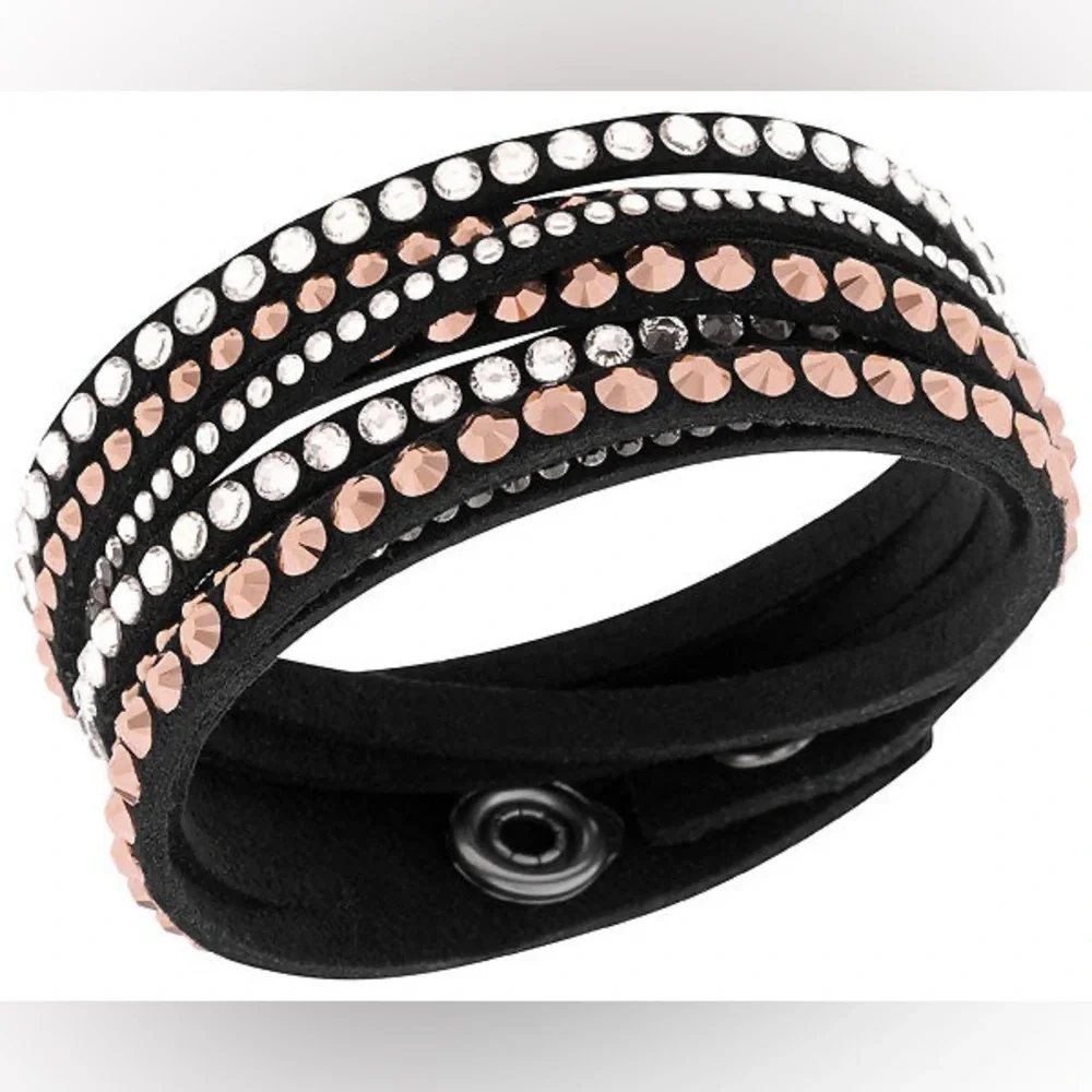 DISPLAY ITEM. Authentic Swarovski Slake Deluxe Wrap Bracelet, 5089699. RARE. - Picture 6 of 12
